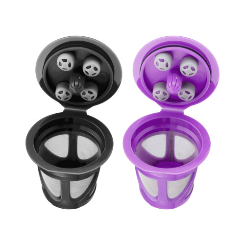 Metal Coffee Filter Simple To Maintain Stainless-Purple 6PCS 1
