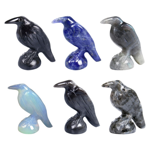 Animal Sculpture Ravens Figurine,Ravens Statue,Ornament Gift-E 1