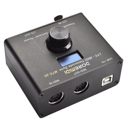 DOREMiDi LTC-MIDI Timecode Synchronizer MA Console Reaper Software MMC Control MTC-20 1