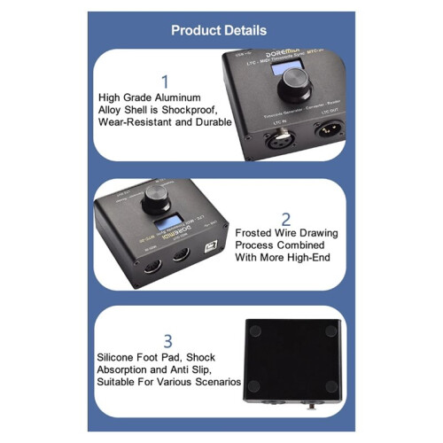 DOREMiDi LTC-MIDI Timecode Synchronizer MA Console Reaper Software MMC Control MTC-20 1