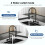 2 Hole Kitchen Mixer Taps with Lock, 360° Swivel 3
