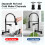 2 Hole Kitchen Mixer Taps with Lock, 360° Swivel 4