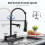 2 Hole Kitchen Mixer Taps with Lock, 360° Swivel 5
