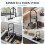 2 Hole Kitchen Mixer Taps with Lock, 360° Swivel 6