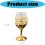 Handgefertigter Whiskybecher aus Glas mit Eisenrahmen, 2