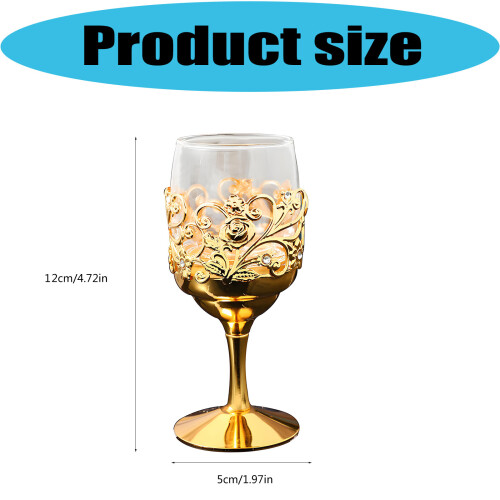 Handgefertigter Whiskybecher aus Glas mit Eisenrahmen, 1