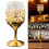 Handgefertigter Whiskybecher aus Glas mit Eisenrahmen, 3