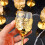 Handgefertigter Whiskybecher aus Glas mit Eisenrahmen, 4