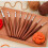8Pcs Aluminium Crochet Hook for Knitting Ergonomic Wood Handle 2