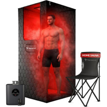 ThermoLab 6FT Infrared Steam Sauna 1200W Detox Relaxation