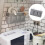 Bac de rangement mural en coton et lin, construction Durable 2