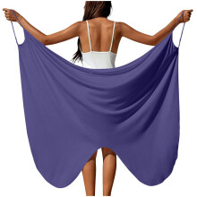 Womens Swimsuits Cover Up Multicolor Butterfly Printed-Purple M