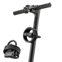 ROCKBROS Electric Scooter Lock Bike Cable Combination Lock Helmet Lock 4-Digit Resettable Password Anti-Theft for Scooter Bicycle