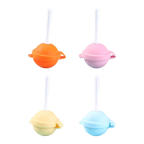 4-teiliges Eis am Stiel-Set mit lebensmittelechtem Silikon-Gelb 1