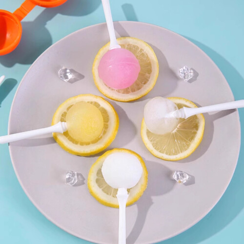 4-teiliges Eis am Stiel-Set mit lebensmittelechtem Silikon-Gelb 2