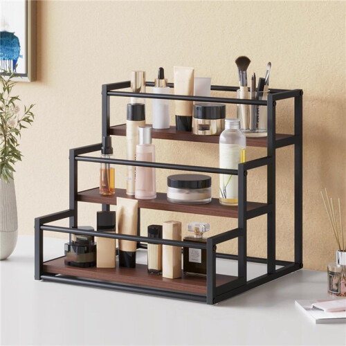 2X Coffee Syrup Rack 3-Storey Storage Rack Wine Rack Wine Rack Kitchen Seasoning 1