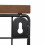 Frutero metálico de pared con estante efecto madera 9