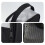 Sac de rangement de chaussures en polyester Oxford à double-Noir 5