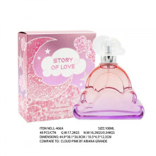 (100ML, L-466A) New Love Story Heart Shaped Perfume Long Lasting Elegant Fragrance for Women