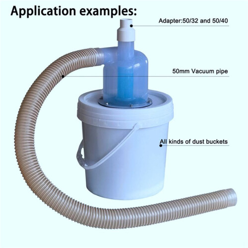 2X Cyclone Dust Collector (50ST10, Clear, Turbocharged) 2
