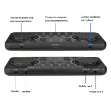 10X Carte Son V300 Pro 10 Effets Sonores Réduction Du Bruit Mélangeurs Audio Microphone Casque Commande Vocale pour Téléphone Pc