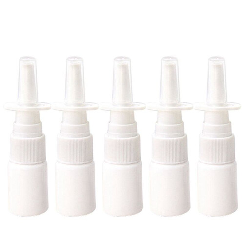 200Pcs 10Ml Spray Bottle Refillable Plastic Mist Nose Nasal Sprayer 1