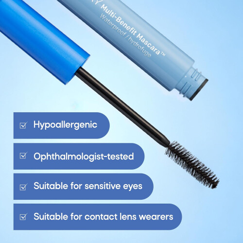 Almay Multi-Benefit Mascara, Volumizing + Lengthening, Hypoallergenic, (502 Black) 1