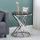 AINPECCA Coffee Table and Side Table Set Silver Living Room 3