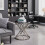 AINPECCA Coffee Table and Side Table Set Silver Living Room 5