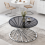 AINPECCA Coffee Table and Side Table Set Silver Living Room 4