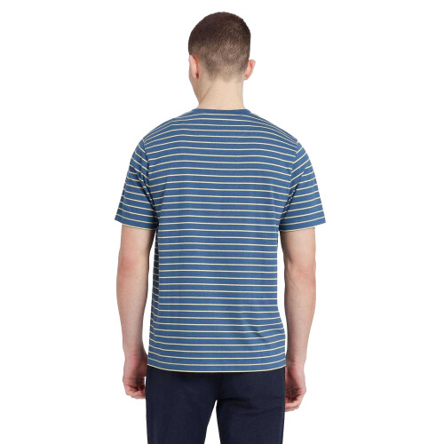 Farah (M, Blue) Farah Mens Oakland Stripe T-Shirt 1