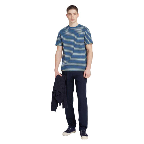 Farah (M, Blue) Farah Mens Oakland Stripe T-Shirt 2