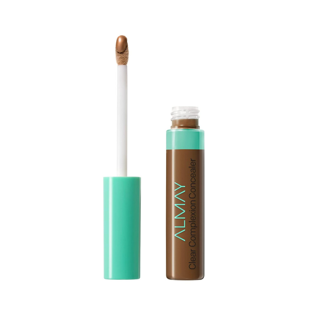 Almay Clear Complexion Acne & Blemish Spot Treatment Concealer Makeup With Salicylic Acid- Lightweight, 0.3 Fl Oz. (600 - Deep With Warm Undertone)