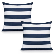 2 X Weatherproof Water-Resistant Cushion Covers 45x45cm - Indoor & Outdoor Garden