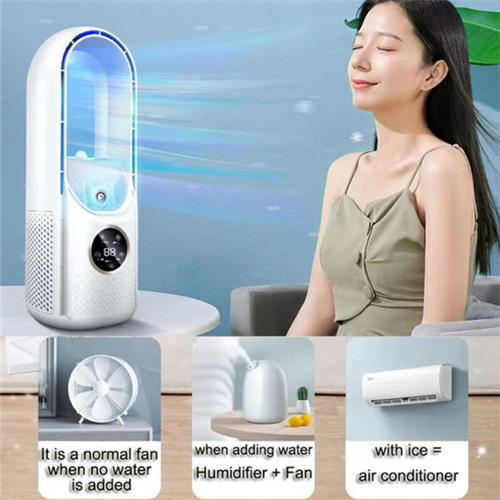 Air Cooler Air Conditioning Humidification 6 Speed Timer Fan White 2