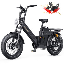 TESWAY X5-AWD 20" Electric Bike 52V 60Ah 3000W Dual Motor E-Bike 320KM Long Range with NFC
