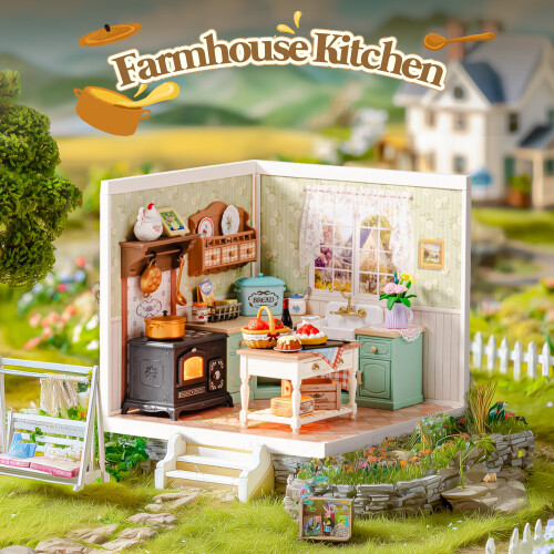 Rolife Farmhouse Kitchen DIY Miniature House 1