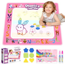 Grriopi 2 3 4 5 6 Year Old Girl Gifts, Water Drawing Mat Toys for 2-6 Year Old Girls Presents for 2-5 Year Old Girls Montessori Toys for 2-6 Year Old