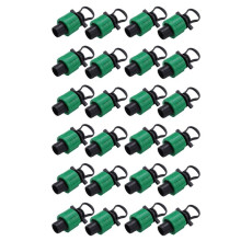 2X Drip Irrigation Tubing End Cap Plug 1/2 Inch End Cap Fitting, for with 16mm Drip Tape Tubing Sprinkler System