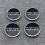 4x Range Rover Black Chrome 63Mm Wheel Centre Caps 1