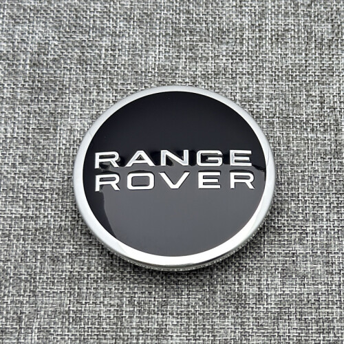 4x Range Rover Black Chrome 63Mm Wheel Centre Caps 2