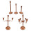 Candlestick Holders Cast Iron Taper Candle Holders Tables-364 3