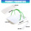 White Food Clip And Plate For Home Use Rectangular-white tray 4
