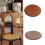 Round Cushion With Breathable Designs For-dotted brown 40cm 5