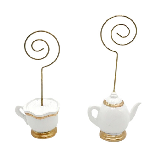Support de nom de Table de tasse à thé en feuille d'or,-tasse 1