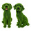 Gartenmoos-Hundestatue, Tierfigur, Dekoration,-Stil1 2