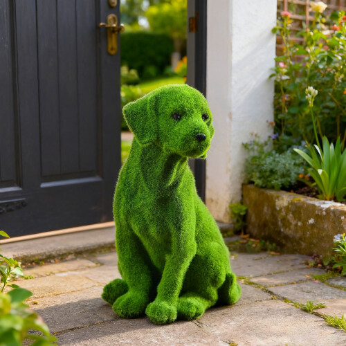 Gartenmoos-Hundestatue, Tierfigur, Dekoration,-Stil1 2