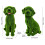 Gartenmoos-Hundestatue, Tierfigur, Dekoration,-Stil1 4