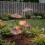 Sculptures de champignons en fer, Styles antiques, piquet de 7
