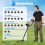 Metal Detector, IP68 Waterproof with 10.23'' Coil 5 Modes 6